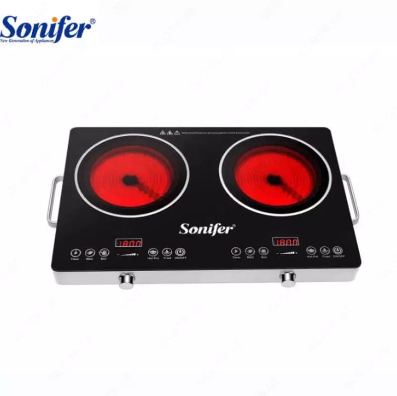 Электрическая плита (индукционная) ”Sonifer” SF-3051, 3600W (Черный/серебристый) — 1