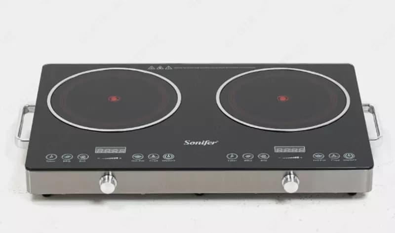 Электрическая плита (индукционная) ”Sonifer” SF-3051, 3600W (Черный/серебристый) — 2