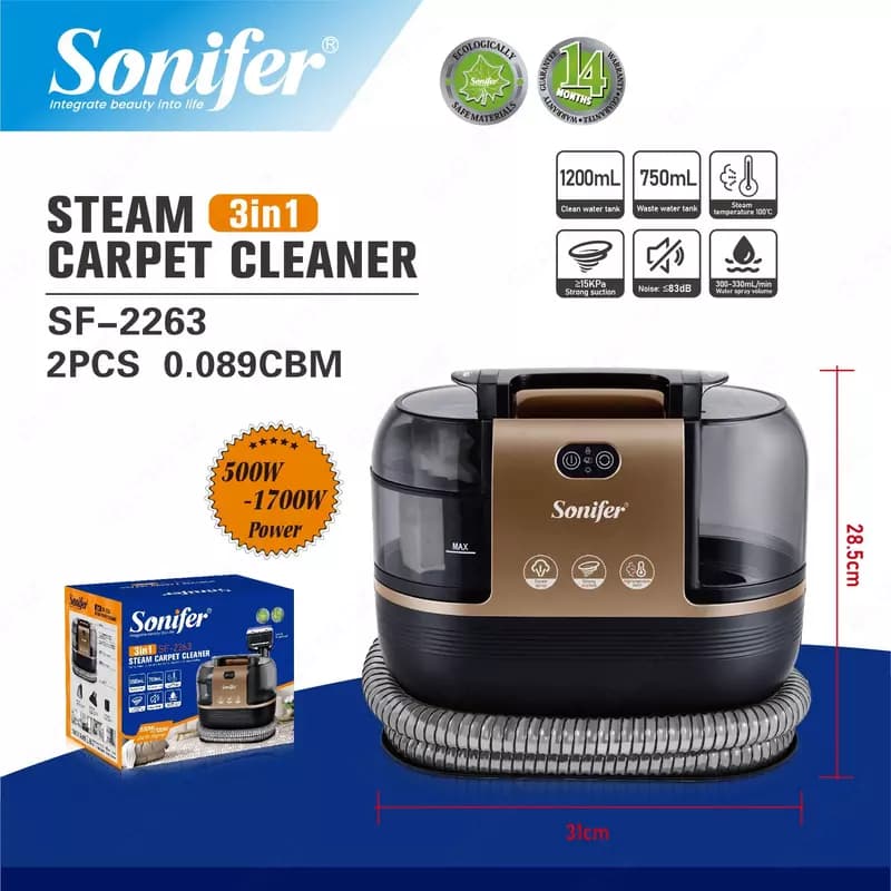 Пароочиститель Sonifer SF-2263 Steam Carpet Cleaner — 2