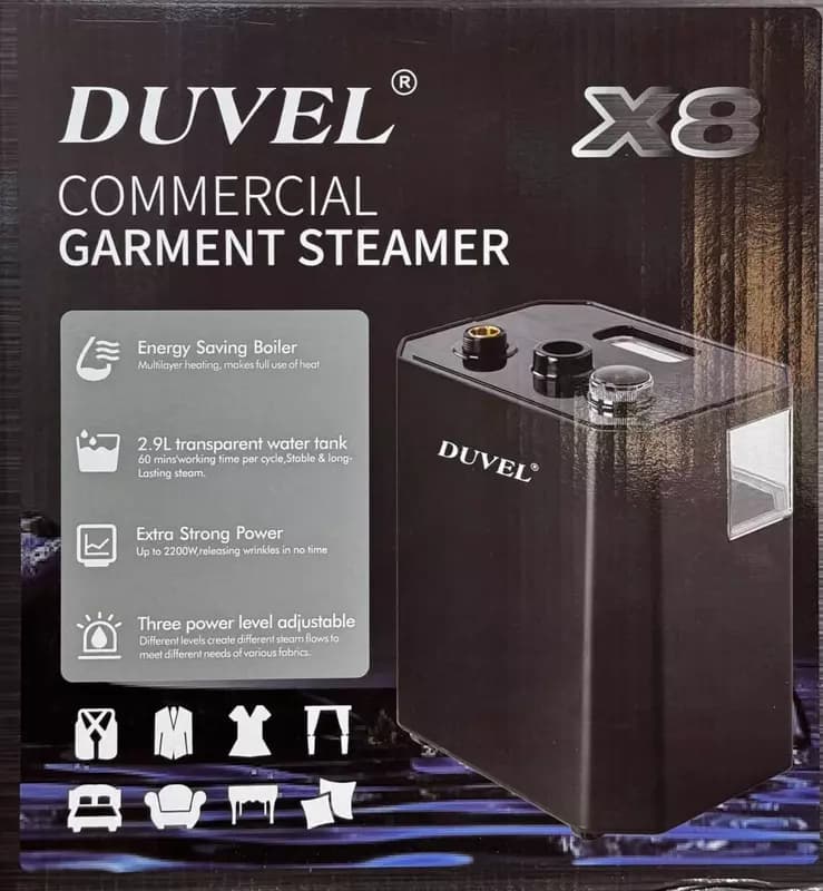 Бытовой отпариватель одежды ”DUVEL” X8, 2200W, 3 режима, 2.9 л. (Германия) — 1