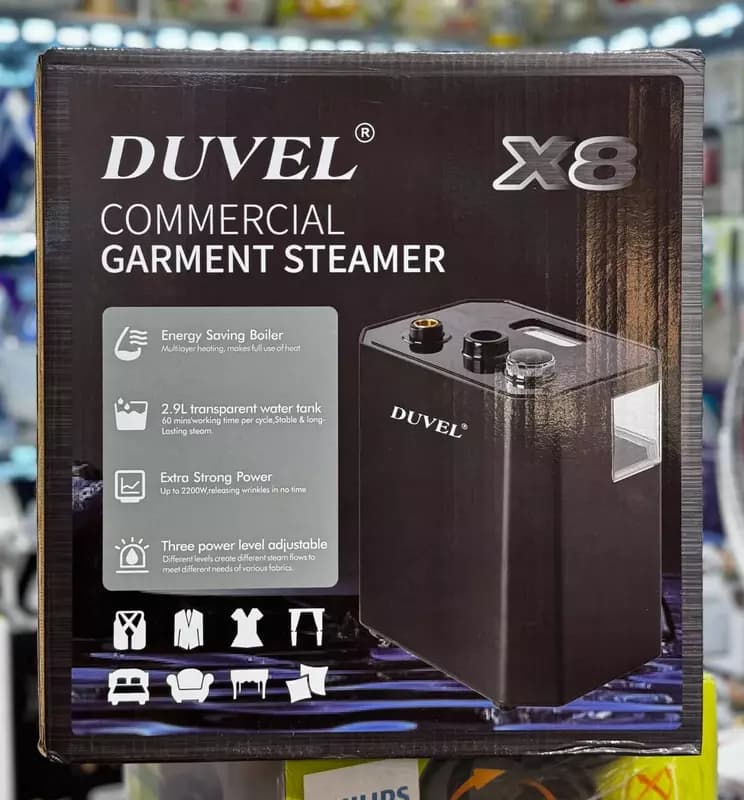 Бытовой отпариватель одежды ”DUVEL” X8, 2200W, 3 режима, 2.9 л. (Германия) — 2