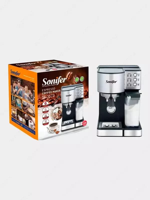 Кофеварка 4 в 1 (комбинированная) ”SONIFER” SF-3573, 1350W (Черная/серебристая) — 1