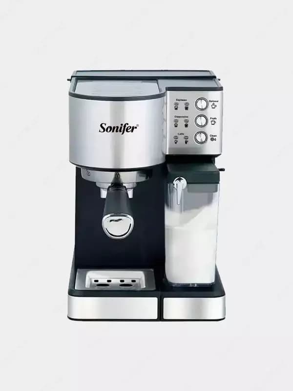Кофеварка 4 в 1 (комбинированная) ”SONIFER” SF-3573, 1350W (Черная/серебристая) — 2