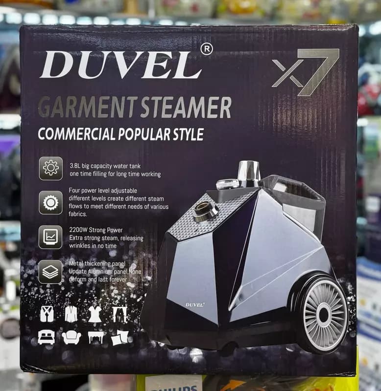 Бытовой отпариватель одежды ”DUVEL” X7, 2200W, 4 режима, 3.8 л. (Германия) — 2