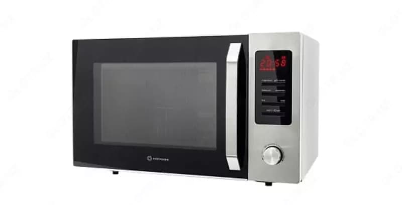 Микроволновая печь ”Hofmann” MW928DHSBK/HF (Серебристая/черная) 28 л — 2