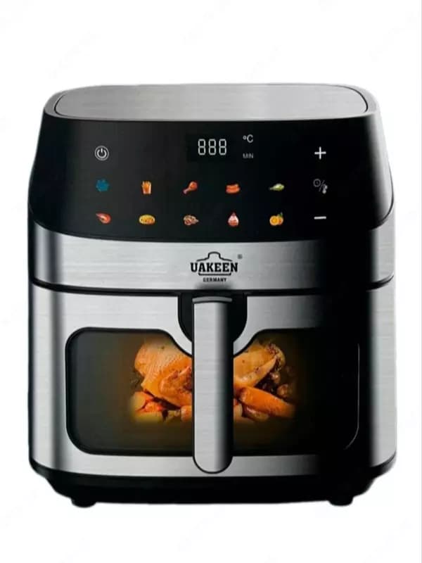 Аэрогриль ”UAKEEN” ZL-1709, 2800W, 10 л (Серебристый/черный) — 1