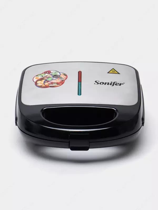 Тостер - сендвичница 3 в 1 ”SONIFER” SF-6153, 750W (Стальной/черный) — 1