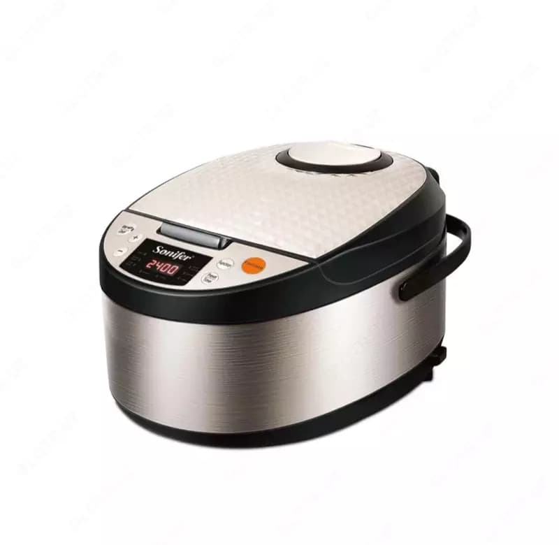 Мультиварка-рисоварка ”SONIFER” SF-4037, 800W, объем 5 л (Стальной/черный) — 2