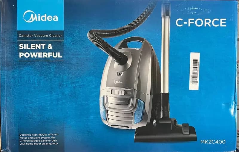 Бытовой пылесос ”Midea” C-Force M400 (MKZC400), 1800 Вт, мешок 3 л., 6 насадок (Китай) Серый — 2