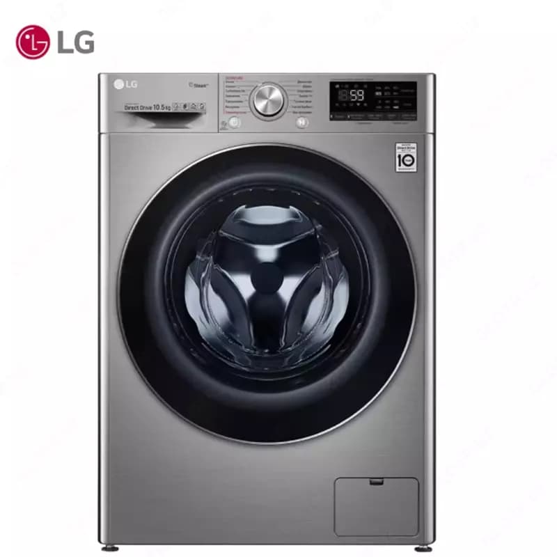 Стиральная машина автомат LG TW4T9RW9P 10.5 кг, Steam,TurboWash59,ThinQ, AI DD, Серый — 1