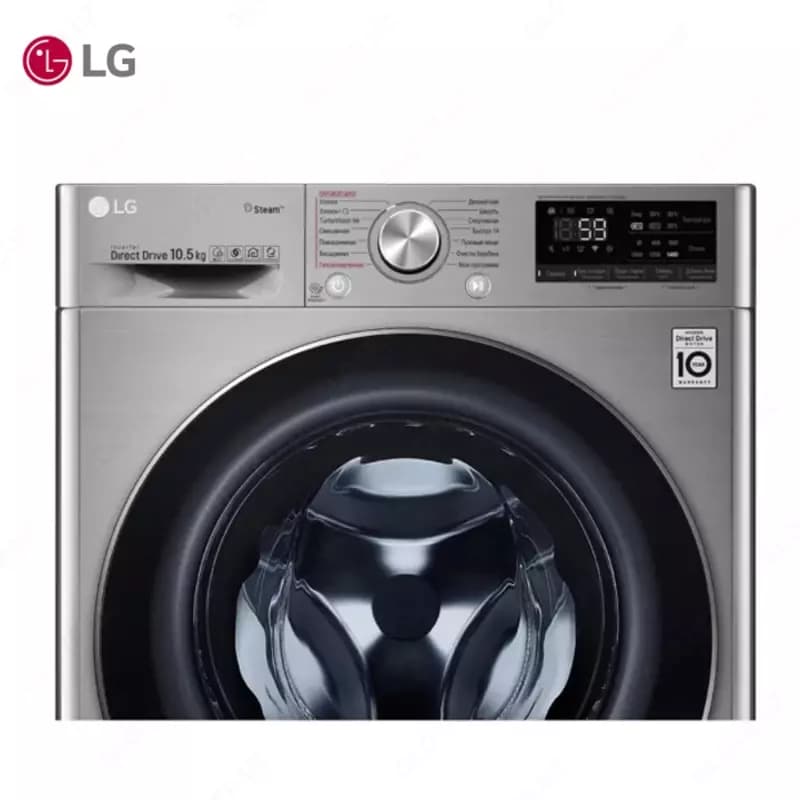 Стиральная машина автомат LG TW4T9RW9P 10.5 кг, Steam,TurboWash59,ThinQ, AI DD, Серый — 6