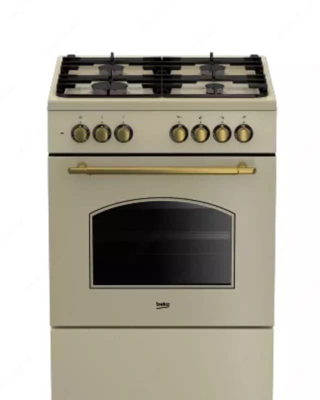 Газовая плита ”Beko FSE62134DCR” (Бежевая) 60 х 85 см — 2