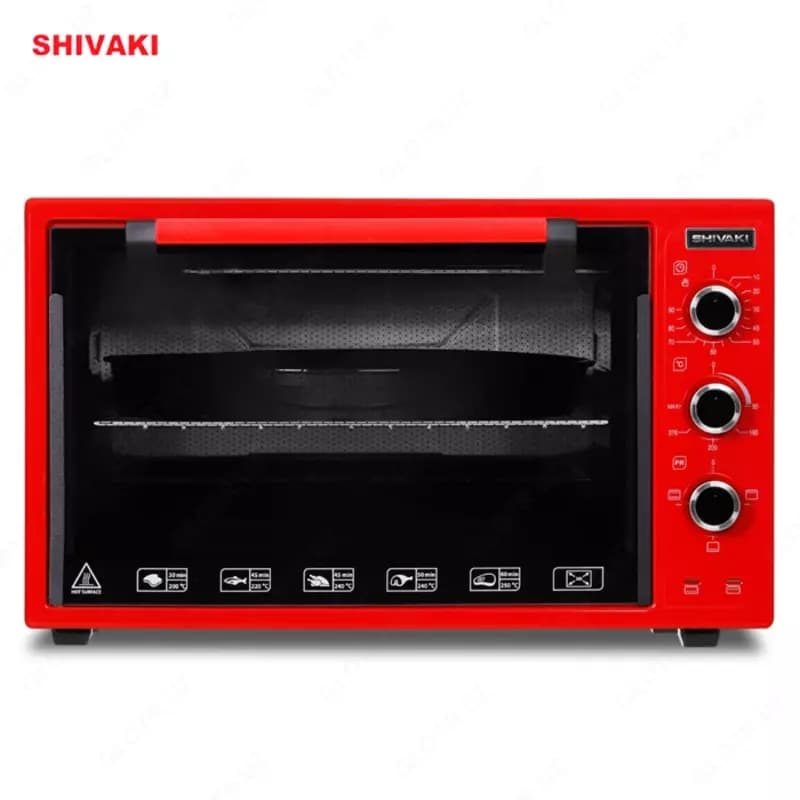 Мини печь Shivaki MD 3618E Красный/Красный Эконом с Лампой — 1
