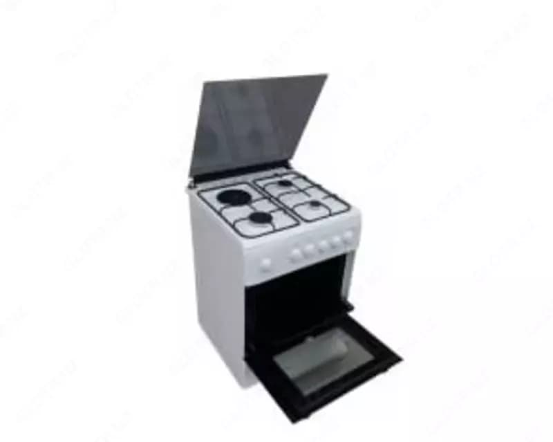 Комбинированная плита ”Бирюса U60GE07W” (Белая) 60 х 60 см — 2