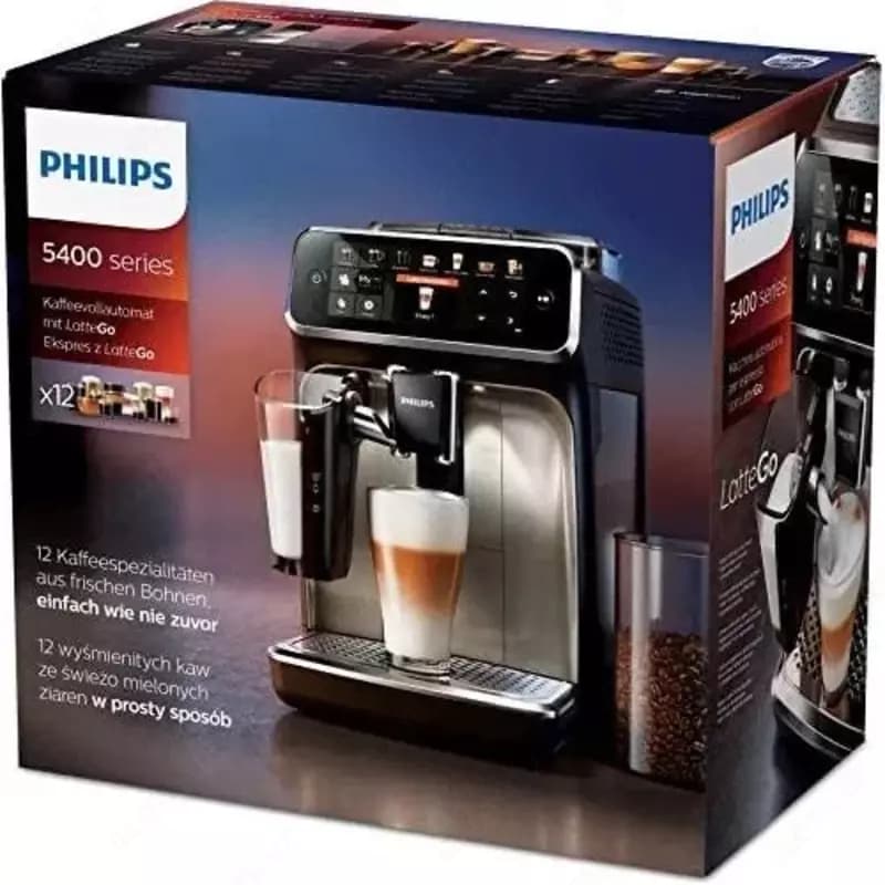 Автоматическая кофемашина Philips EP5447/90 5400 Series LatteGo. — 3