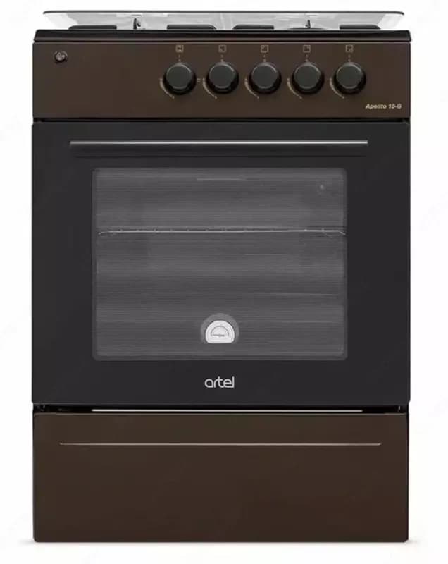 Газовая плита Artel Apetito 10 G ГП (Коричневый / белый) (без гриля) — 1