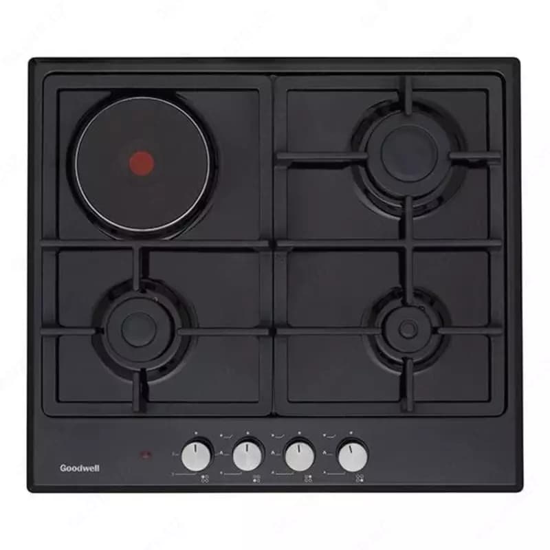 Комбинированная варочная панель ”Goodwell GWP-63142 B” (Черная) — 2