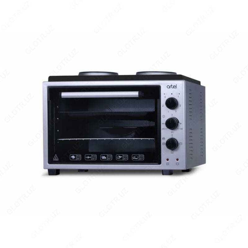 Мини-духовка Artel MD - 3614 с электроплитой, серая — 2