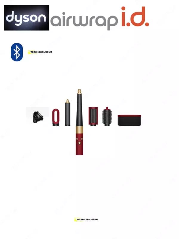 стайлер и фен Dyson id HS08 Red Velvet + диффузор — 2