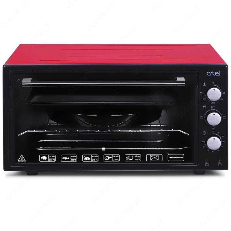 Мини-печь Artel ART-MD-4816 (Красная, Белая, Черная) — 2