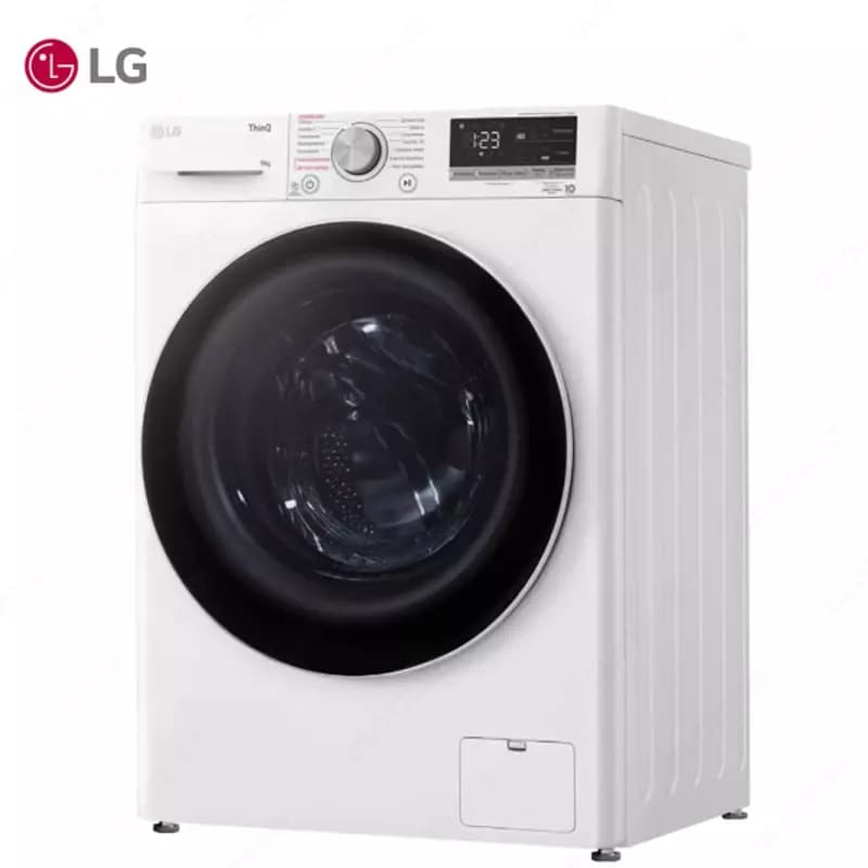 Стиральная машина автомат LG F4V5VS0W Steam, AI DD, 9кг, Белый — 2