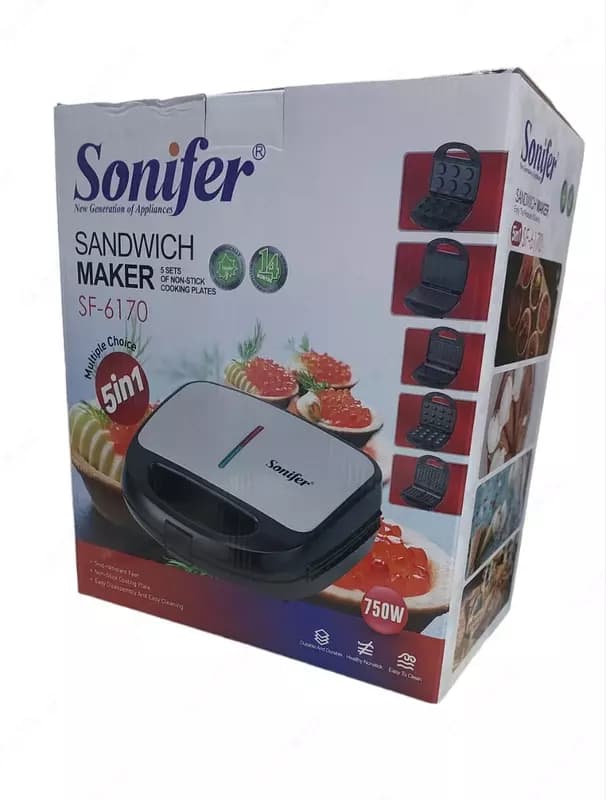 Вафельница 5 в 1 Sonifer SF-6170 — 5