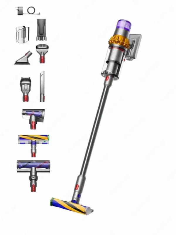 Пылесос Dyson V15 Detect Absolute мощная уборка с 8 насадками в комплекте — 4