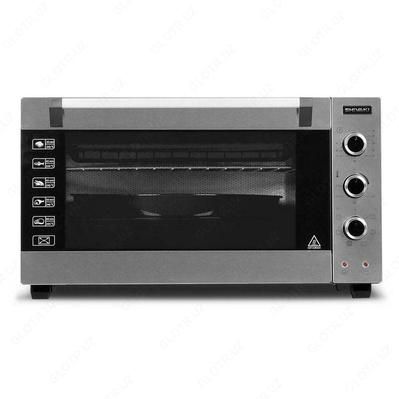 Мини печь Shiv MD 4218 V2 inx/чёрный/серый Lux — 1