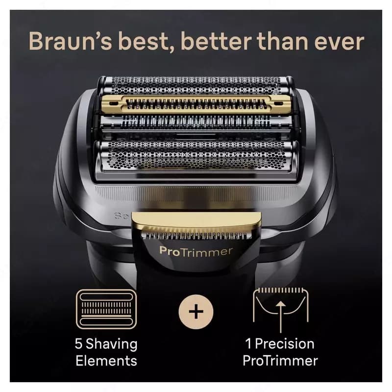 Электробритва Braun Series 9 Pro+ 9597CC. см с системой SmartCare 6-в-1 и головкой ProComfort, серебристая. — 3