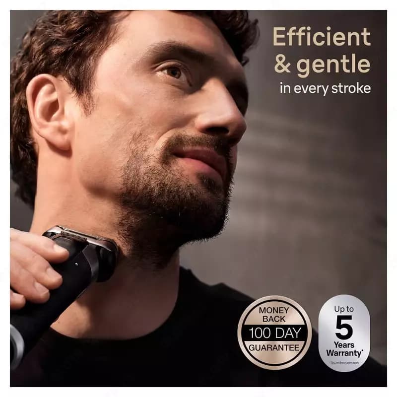 Электробритва Braun Series 9 Pro+ 9597CC. см с системой SmartCare 6-в-1 и головкой ProComfort, серебристая. — 5