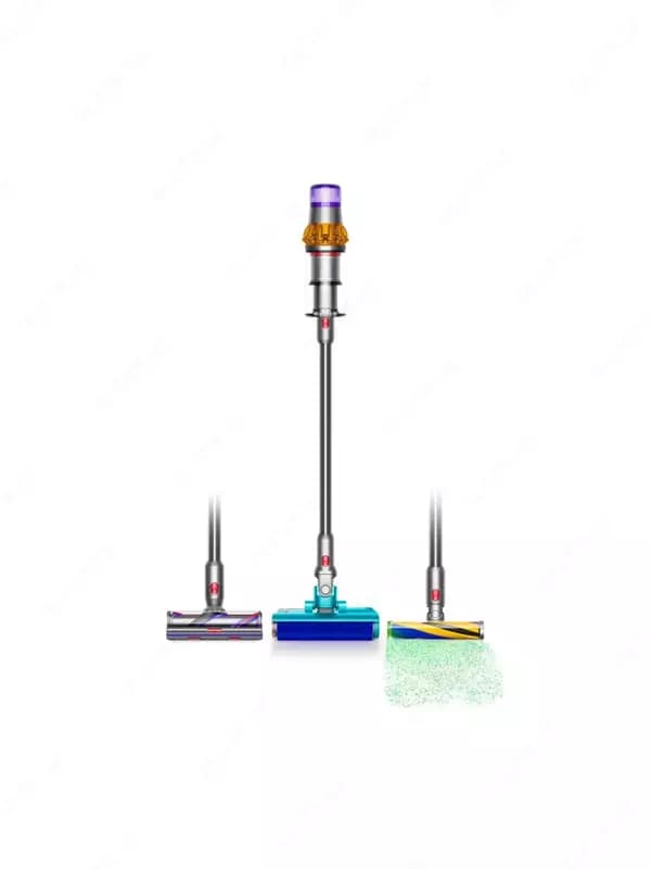 Вертикальный беспроводной пылесос Dyson V15 Detect Submarine моющий цвет: серебристый, вилка РФ — 3