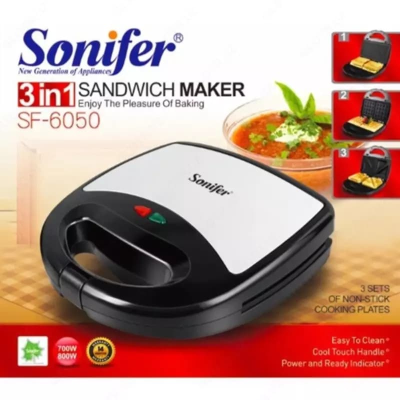 Вафельница SONIFER SF-6050 — 2