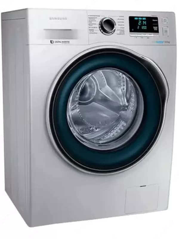 Стиральная машина автомат ”Samsung WW80J6210СSOLD” (Серебристая/Синяя) 8 кг — 2