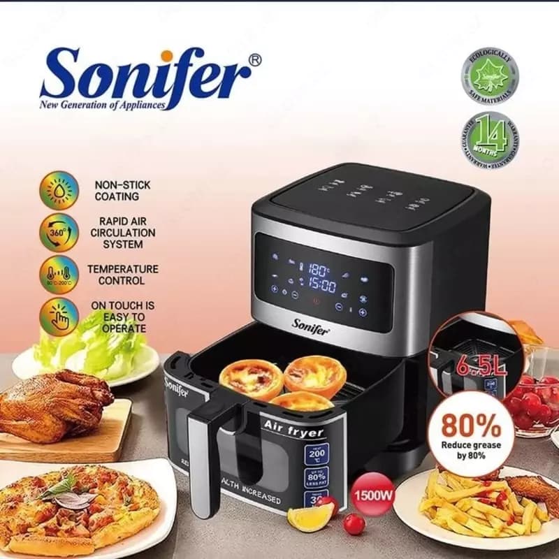 Аэрофритюрница 6,5 л Sonifer SF-1028 1500 Вт — 2