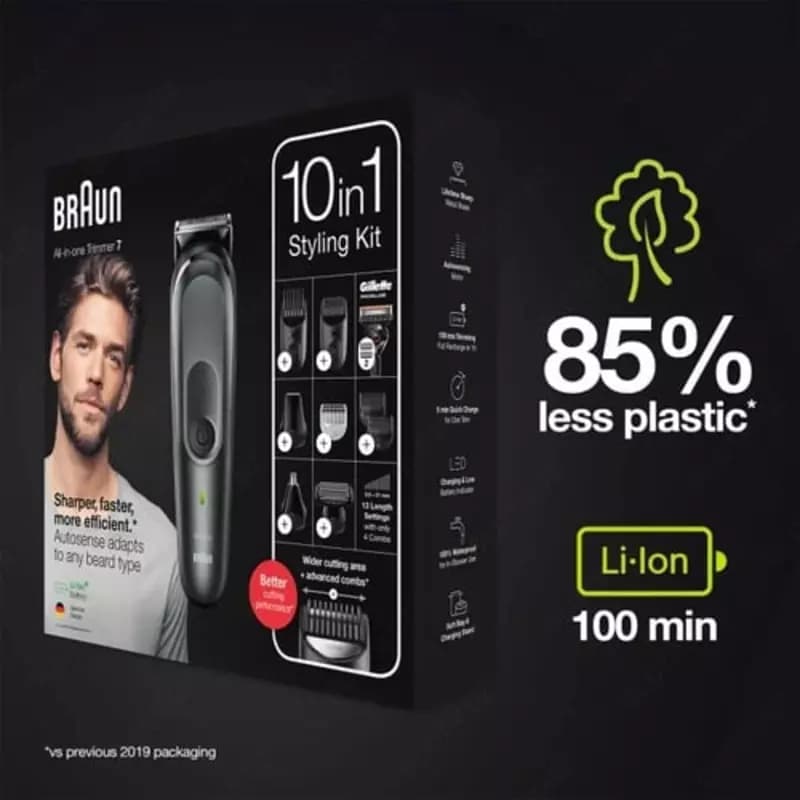 Триммер универсальный Braun MGK7330, 10-в-1 + Бритва Gillette — 3