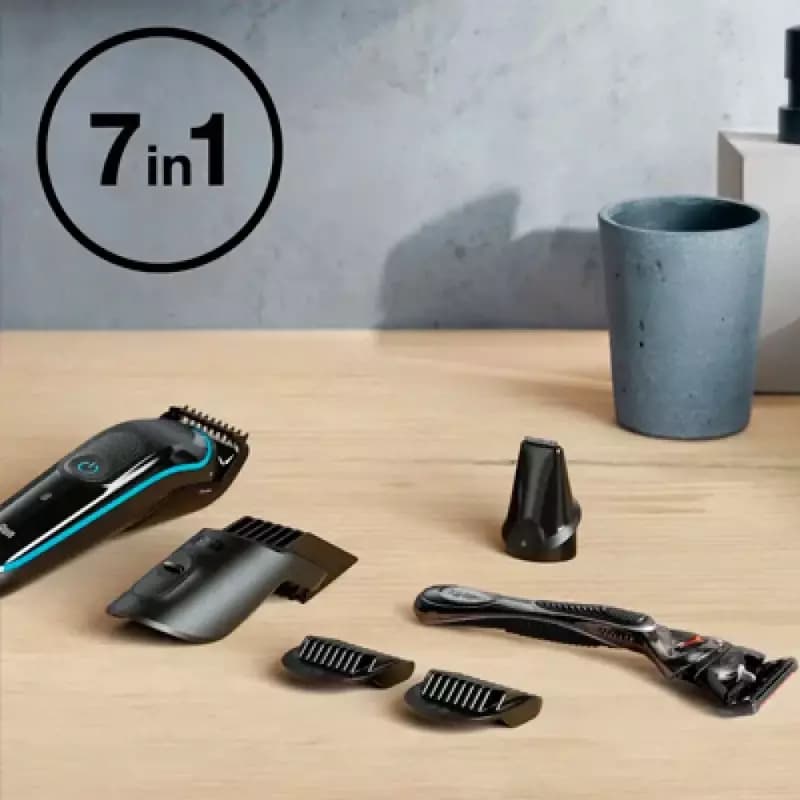 Триммер универсальный Braun MGK5345, 7-в-1 + Бритва Gillette — 3