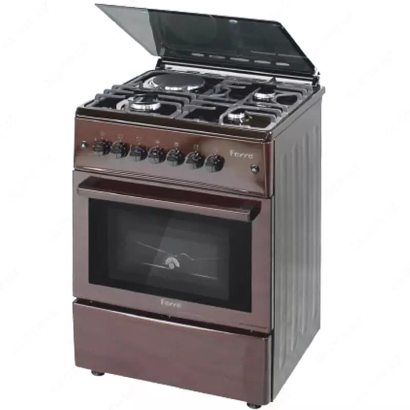Газоэлектрическая плита Ferre BT60-20DB (FFD) Темно-древесный — 1