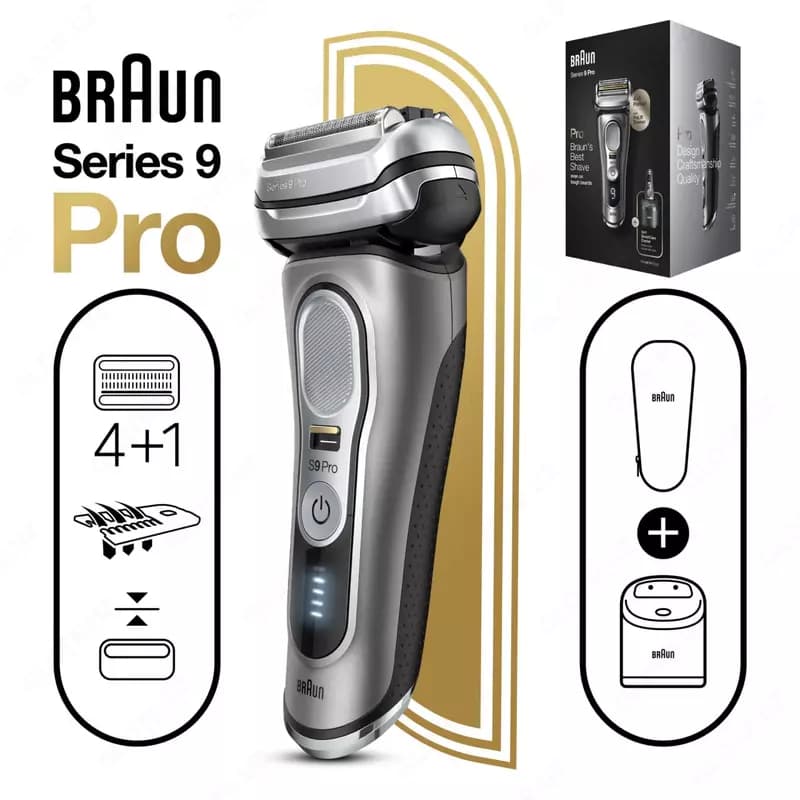 Электробритва Braun Series 9 Pro 9465cc со станцией SmartCare и футляром — 3