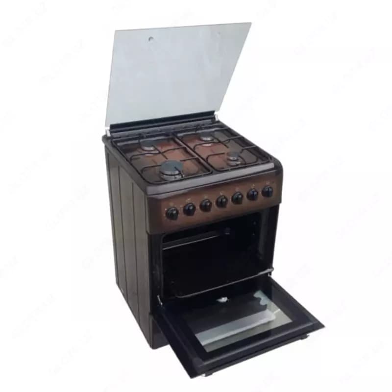 Газовая плита ”Бирюса U60GG06BR” (Коричневая) 60 х 60 см — 2