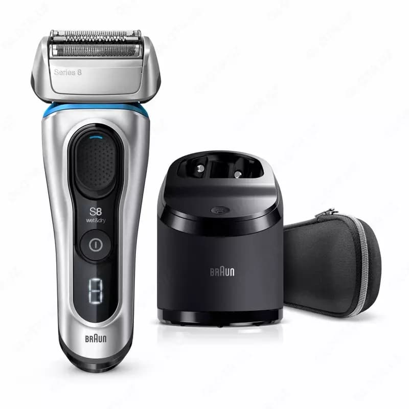 Электробритва Braun Series 8 8390cc со станцией Clean&Charge и тканевым футляром — 4