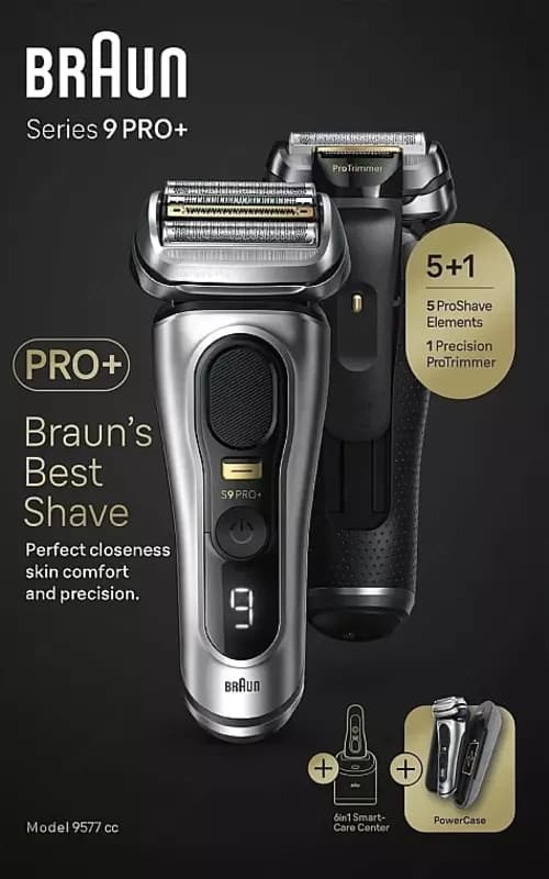Электрическая бритва Braun S9 Pro+ 9577cc Silver SmartCare, PowerCase — 5