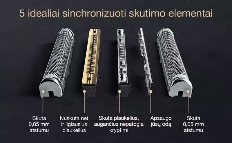 Электрическая бритва Braun S9 Pro+ 9577cc Silver SmartCare, PowerCase — 6