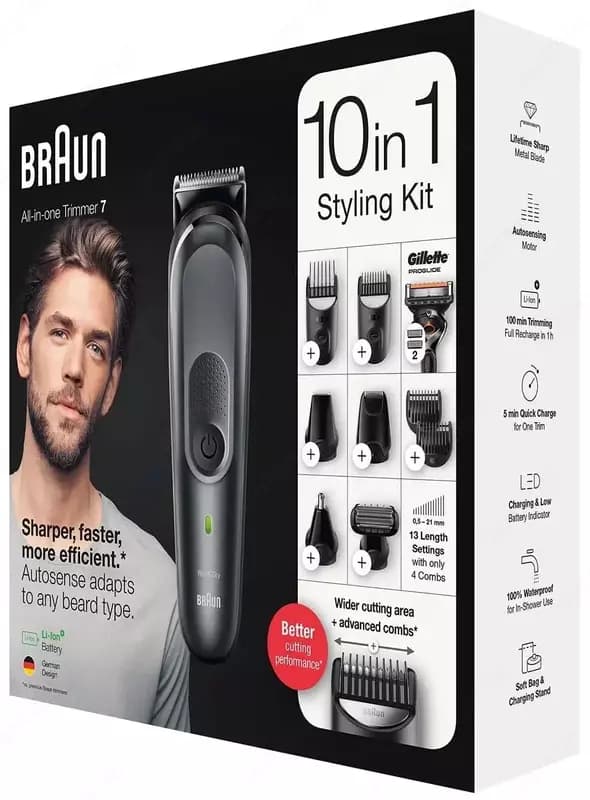 Триммер для бороды усов и волос MGK7321 и Gillette — 2
