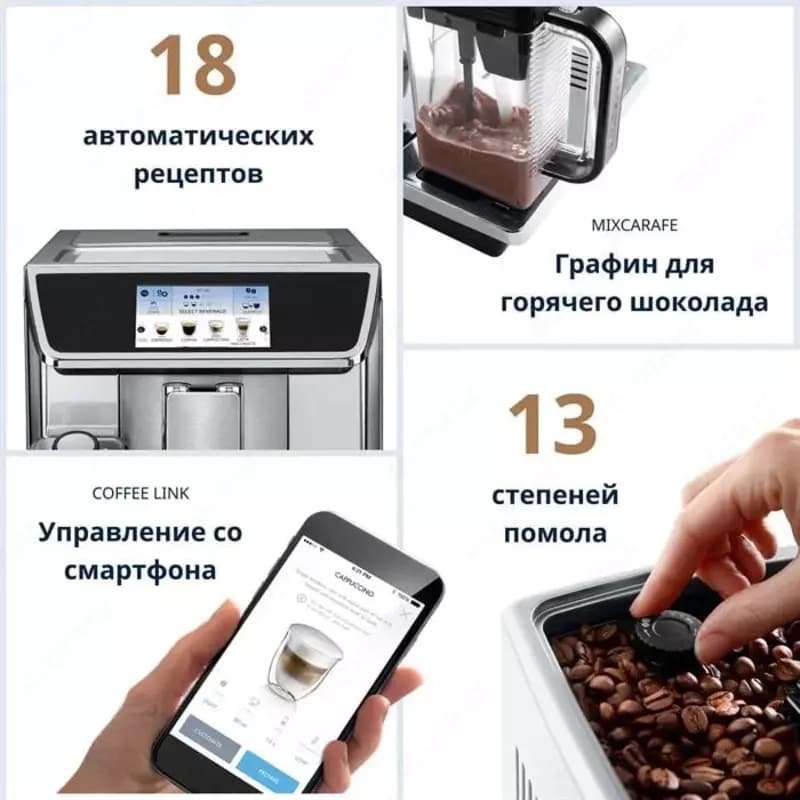 Кофемашина DeLonghi ECAM650.85.MS PrimaDonna Elite — 5