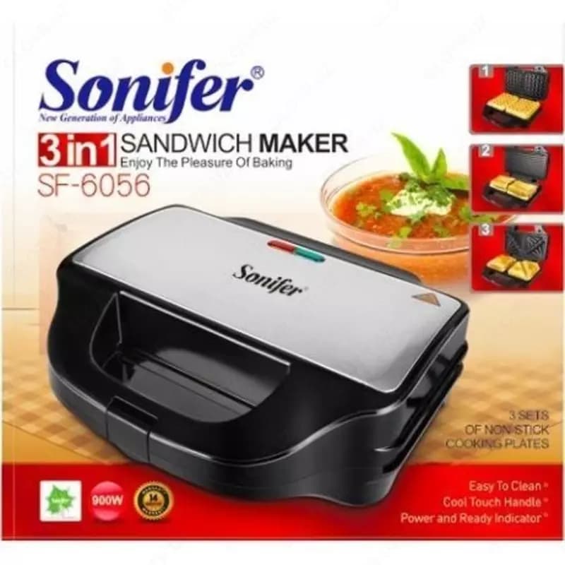 Вафельниица 3 в 1 SONIFER SF-6056 — 2