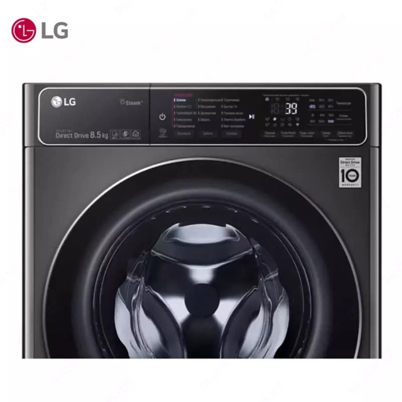 Стиральная машина автомат LG F2T9GW9P Steam+, TurboWash360 AI DD, 8.5кг, Серый — 5