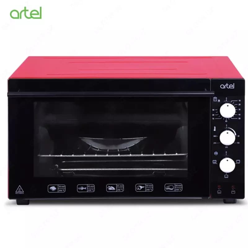 Мини печь Artel ART-MD-4812E Черный/Красный Эконом — 1
