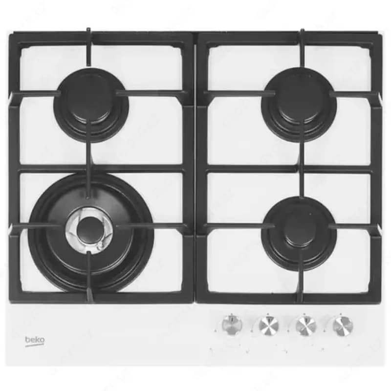 Газовая варочная панель ”Beko HILW64225SW” (Белое стекло) — 1