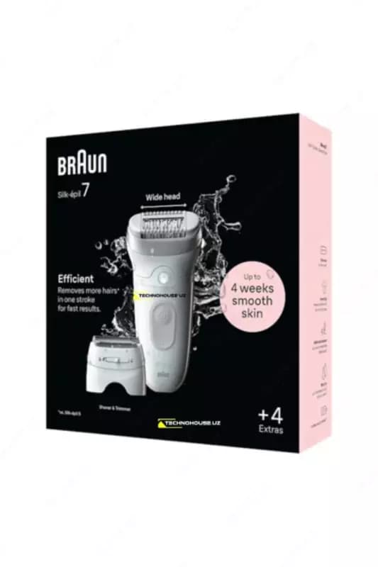 Эпилятор Braun Silk-épil 7 SE 7-041 для влажной и сухой эпиляции. — 1