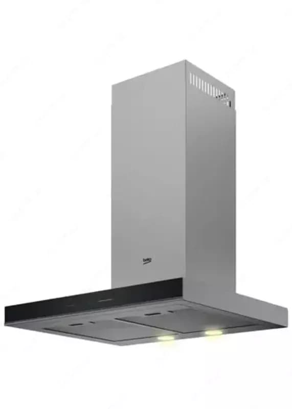 Каминная Вытяжка ”Beko Beyond BHCB63640B” (Черное стекло) 60 см — 2
